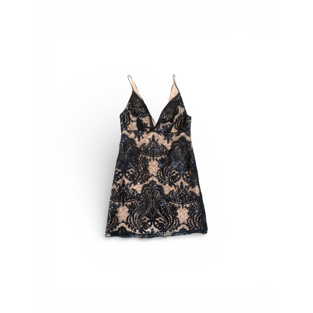 Free People Night Shimmer Mini Dress Size 2 NWT - Picture 10 of 12